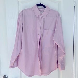 Abercrombie & Fitch Light Pink Button-Up Blouse